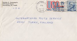 ZAYIX US Air Mail 26c rate US Postal Service, PA to Turki, Finland 031923SM75 - £3.15 GBP