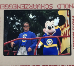 1995 Arnold Schwarzenegger w/ Mickey Mouse Celebrity Transparency Slide - $9.49