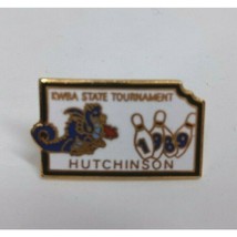 Vintage 1989 KWBA State Bowling Tournament Hutchinson Award Lapel Hat Pin - $5.45