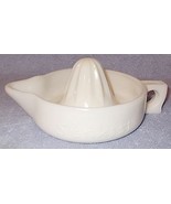 Vintage Sunkist Embossed Mckee Milk Glass Juice Reamer - $14.95
