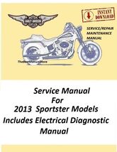 2013 Harley Davidson Sportster Models Service Manual Download - $22.95