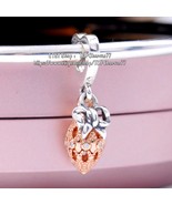  Limited Edition Ornament & Charm Rose Decorative Ornament Two Tone Dangle Charm - £14.39 GBP