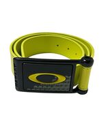 OAKLEY ELIPSE VINTAGE YELLOW LEATHER BELT 40&quot; NICKEL BUCKLE HARDWARE RAR... - $1,562.78 MXN