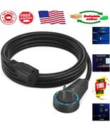 6ft Extension Cord with 360° Rotating Flat Plug for Tight Spaces - Black - €27,46 EUR