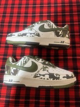Nike Air Force 1 Camo Palm Green - $65.00