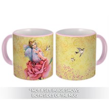 Angel Rose Birds : Gift Mug Catholic Religious Esoteric Victorian - £12.70 GBP
