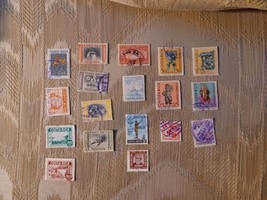 Lot Of 18 Costa Rica Cancelled Postage Stamps Vintage Collection VTG Set - £15.78 GBP