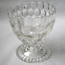 AVON Bubble Clear Glass Footed Candy Dish  #370 - £15.98 GBP