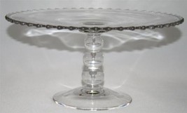 Imperial Glass Candlewick Clear Elegant Round Footed Cake Stand #1101 - £94.36 GBP