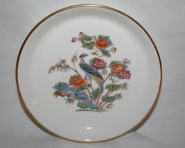 Wedgwood England Bone China Kutani Crane 4&quot; Coaster Trinket Dish  #2091 - £16.06 GBP