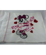 Minnie Mouse Small Pillow Cover slip 13&quot; X 17&quot; Hand stitched One of a Kind - $7.57 CAD