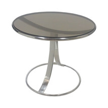 Mid-Century Steelcase End Table in Chromed Steel  - £1,079.13 GBP
