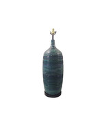 Vintage Mid-Century Bitossi Raymor Blue Turquoise Ceramic Lamp - £1,239.21 GBP
