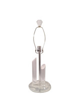 Vintage 1970s Karl Springer Style Lucite Skyscraper Table Lamp with Luci... - $1,475.00