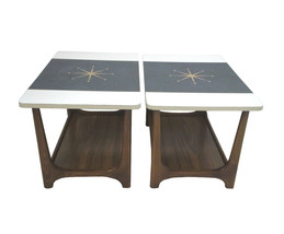Vintage Mid-Century Adrian Pearsall Style Walnut Atomic End Tables-Pair - £1,441.52 GBP