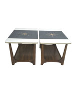 Vintage Mid-Century Adrian Pearsall Style Walnut Atomic End Tables-Pair - £1,406.53 GBP