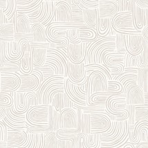 Removable Peel-And-Stick Wallpaper In The Style Sand Swirl, Made In The Usa. - £35.37 GBP