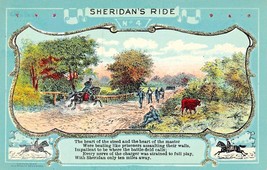 Guerra Civil General SHERIDAN&#39;S Ride ~ Shenandoah Valle Virginia- #4 Serie - £7.71 GBP