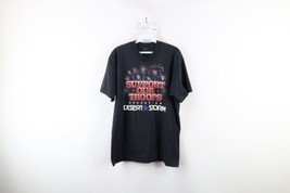 Vtg 90s Mens Large Faded Spell Out Military Operation Desert Storm T-Shirt USA - £31.07 GBP