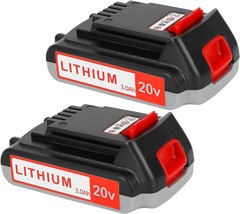 Yookoto Upgraded 2 Packs Replacement For Black And Decker 20V Lithium Ba... - $47.96