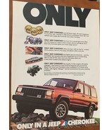 Jeep Cherokee 1985 Vintage Print Ad 8x11 Inches Wall Decor - $184.65 MXN