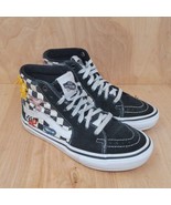 Vans Boys Sneakers Sz 4.5 M Sk8-Hi Top Popcush Black Suede Casual Shoes ... - $34.74