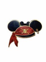 Disney Pin Pirates of the Caribbean Mickey Hat Hoop Earring Bandana Ears... - £7.98 GBP