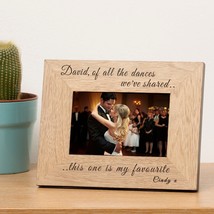 Personalised ..of all the dances we&#39;ve shared Wooden Photo Frame Gift We... - £11.73 GBP