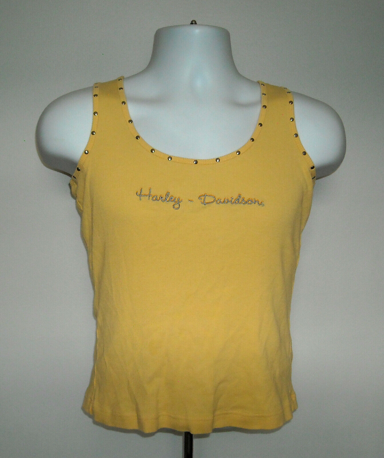 Harley Davidson Roosters Sioux City Iowa Ribbed tank Top Shirt Womens Medium - $21.73