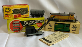 Vtg HO Scale Train Lot Trix Action Series SIlverstreak Marx Revell Railr... - $59.35