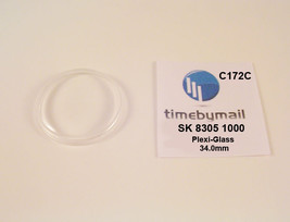 Watch Crystal For Seiko 8305 1000 Automatic Plexi-Glass New Spare Part C172C - £15.06 GBP