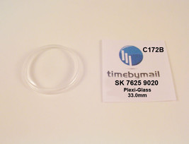 Watch Crystal For Seiko 7625 9020 Sportsmatic Plexi-Glass New Spare Part C172B - £15.01 GBP