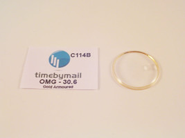 For Omega Seamaster 30.6mm Date Gold Armoured Watch Glass Crystal Part C114B - £18.96 GBP
