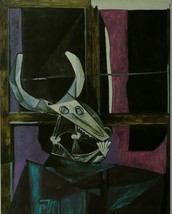 Still life with steer skull - Picasso - Framed Picture 11 x 14 - £25.45 GBP