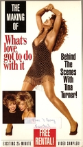 Tina Turner The Making of Whats Love Got To Do With It VHS Promo Tape - £1.59 GBP