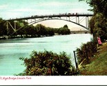 Vtg Postcard Chicago Illinois IL Lincoln Park High Bridge UNP Leighton Co - $3.91
