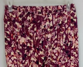 New LuLaRoe Tall &amp; Curvy Leggings With Pink, Purple, &amp; White Abstract Fl... - £12.20 GBP