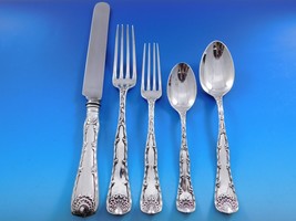 Wave Edge by Tiffany and Co Sterling Silver Flatware Set 6 Service 30 pc Dinner - £4,302.42 GBP
