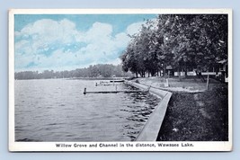 Willow Grove Shore View Lake Wawasee Indiana IN UNP Auburn Co WB Postcard L16 - £7.04 GBP