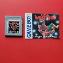 Game Boy Hal Wrestling with Manual Nintendo GB Original Authentic - £25.85 GBP