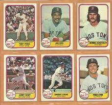 1981 Fleer Boston Red Sox Team Lot 17 diff Jim Rice Fred Lynn Tony Perez Dennis  - £1.76 GBP