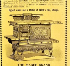 Worlds Fair Magee Grand Range 1894 Advertisement Victorian Wood Burning ... - £19.66 GBP