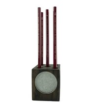 Junior Achievement Pencil Holder  Picture Frame w Art-Guild Linton Pencils - $21.20