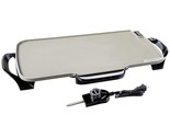 Presto Ceramic 22-inch 07062 Electric Griddle with removable handles, Bl... - £69.73 GBP