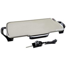 Presto Ceramic 22-inch 07062 Electric Griddle with removable handles, Bl... - £67.59 GBP