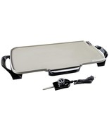 Presto Ceramic 22-inch 07062 Electric Griddle with removable handles, Bl... - £70.91 GBP
