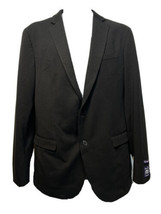 New Savile Row Fairfax Mens 42L Brit Skinny Black Notch Vent Blazer Suit... - £51.31 GBP