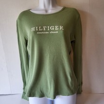 Tommy Hilfiger Womens Medium Thermal Green Long Sleeve - $14.84