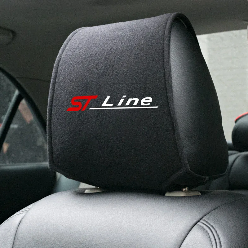 Auto Driver Head Cushion Dust Cover Headrest Cover for Ford ST-line Focu... - $18.31