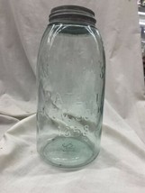 Mason's Patent Nov 30TH 1858 Quart Fruit Jar With Slight Green Streak - $39.99